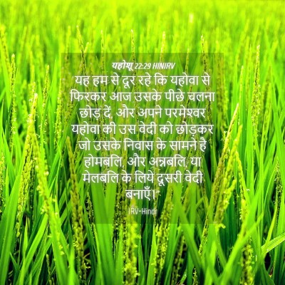 Picture 04 - यहोशू 22:29 HINIRV - यह हम से दूर रहे कि - Bible Verse Picture