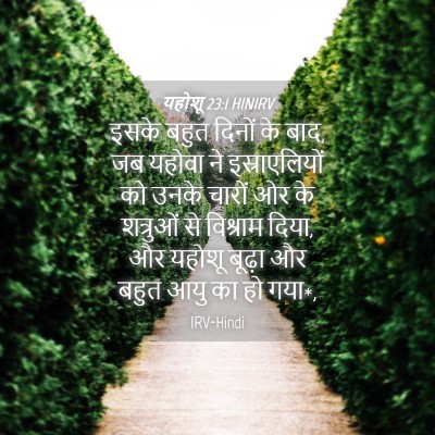 Picture 04 - यहोशू 23:1 HINIRV - इसके बहुत दिनों के - Bible Verse Picture