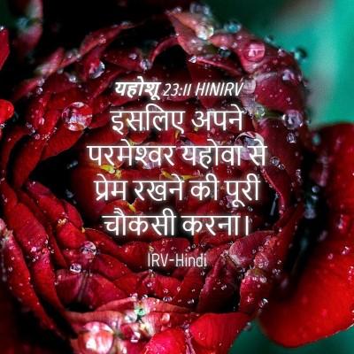 Picture 04 - यहोशू 23:11 HINIRV - इसलिए अपने - Bible Verse Picture