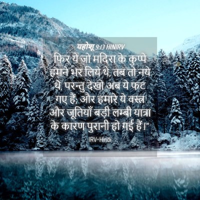 Picture 04 - यहोशू 9:13 HINIRV - फिर ये जो मदिरा के - Bible Verse Picture