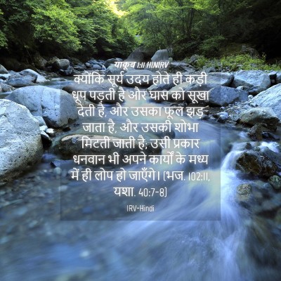 Picture 04 - याकूब 1:11 HINIRV - क्योंकि सूर्य उदय - Bible Verse Picture