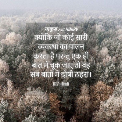 Picture 04 - याकूब 2:10 HINIRV - क्योंकि जो कोई - Bible Verse Picture