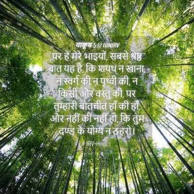 Picture 04 - याकूब 5:12 HINIRV - पर हे मेरे भाइयों, - Bible Verse Picture