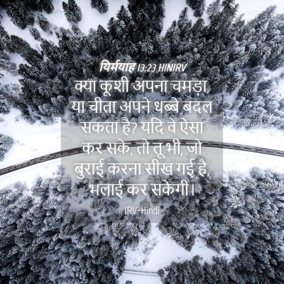 Picture 04 - यिर्मयाह 13:23 HINIRV - क्या कूशी अपना - Bible Verse Picture