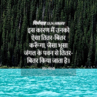 Picture 04 - यिर्मयाह 13:24 HINIRV - इस कारण मैं उनको - Bible Verse Picture