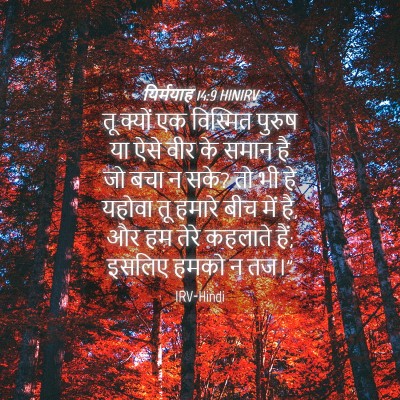 Picture 04 - यिर्मयाह 14:9 HINIRV - तू क्यों एक - Bible Verse Picture