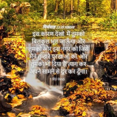 Picture 04 - यिर्मयाह 23:39 HINIRV - इस कारण देखो, मैं - Bible Verse Picture