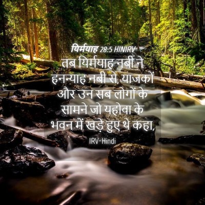 Picture 04 - यिर्मयाह 28:5 HINIRV - तब यिर्मयाह नबी ने - Bible Verse Picture