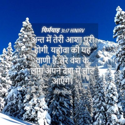 Picture 04 - यिर्मयाह 31:17 HINIRV - अन्त में तेरी आशा - Bible Verse Picture