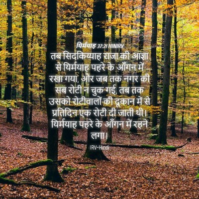 Picture 04 - यिर्मयाह 37:21 HINIRV - तब सिदकिय्याह - Bible Verse Picture
