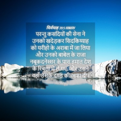 Picture 04 - यिर्मयाह 39:5 HINIRV - परन्तु कसदियों की - Bible Verse Picture