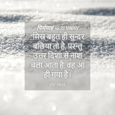 Picture 04 - यिर्मयाह 46:20 HINIRV - “मिस्र बहुत ही - Bible Verse Picture