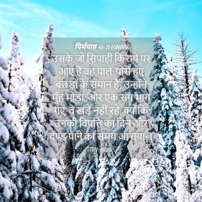 Picture 04 - यिर्मयाह 46:21 HINIRV - उसके जो सिपाही - Bible Verse Picture