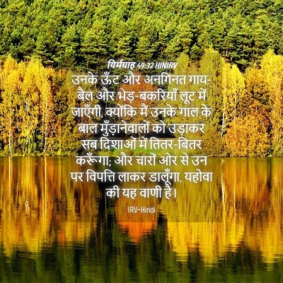 Picture 04 - यिर्मयाह 49:32 HINIRV - उनके ऊँट और अनगिनत - Bible Verse Picture
