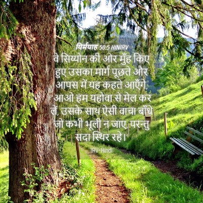 Picture 04 - यिर्मयाह 50:5 HINIRV - वे सिय्योन की ओर - Bible Verse Picture