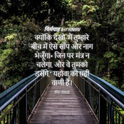 Picture 04 - यिर्मयाह 8:17 HINIRV - क्योंकि देखो, मैं - Bible Verse Picture