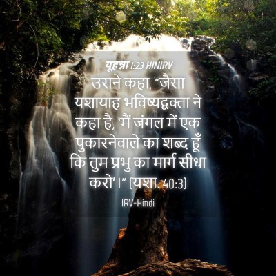 Picture 04 - यूहन्ना 1:23 HINIRV - उसने कहा, “जैसा - Bible Verse Picture