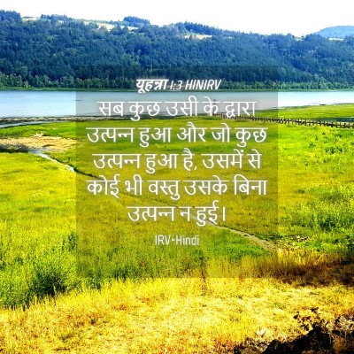 Picture 04 - यूहन्ना 1:3 HINIRV - सब कुछ उसी के - Bible Verse Picture