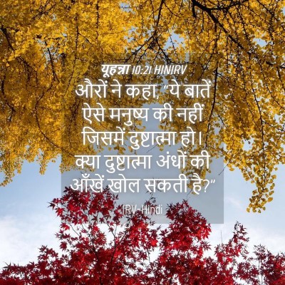 Picture 04 - यूहन्ना 10:21 HINIRV - औरों ने कहा, “ये - Bible Verse Picture