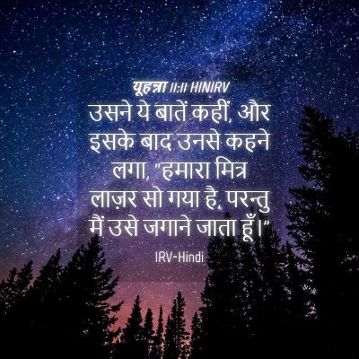 Picture 04 - यूहन्ना 11:11 HINIRV - उसने ये बातें कहीं, - Bible Verse Picture
