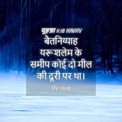 Picture 04 - यूहन्ना 11:18 HINIRV - बैतनिय्याह - Bible Verse Picture