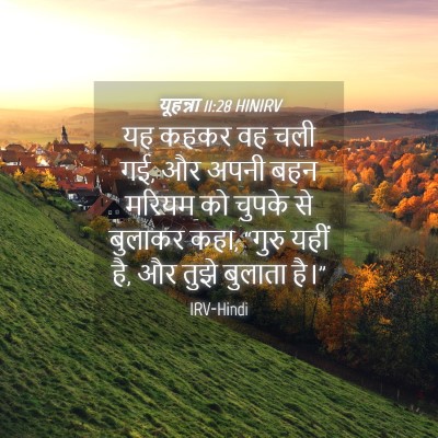 Picture 04 - यूहन्ना 11:28 HINIRV - यह कहकर वह चली गई, - Bible Verse Picture