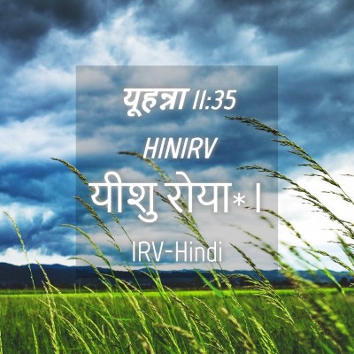 Picture 04 - यूहन्ना 11:35 HINIRV - यीशु - Bible Verse Picture