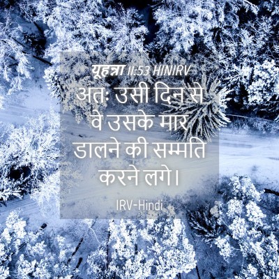 Picture 04 - यूहन्ना 11:53 HINIRV - अतः उसी दिन से वे - Bible Verse Picture