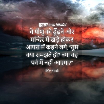 Picture 04 - यूहन्ना 11:56 HINIRV - वे यीशु को ढूँढ़ने - Bible Verse Picture