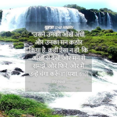Picture 04 - यूहन्ना 12:40 HINIRV - “उसने उनकी आँखें - Bible Verse Picture