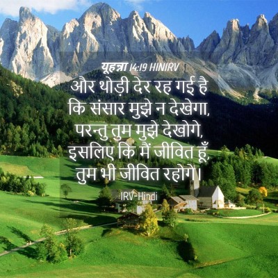 Picture 04 - यूहन्ना 14:19 HINIRV - और थोड़ी देर रह गई - Bible Verse Picture