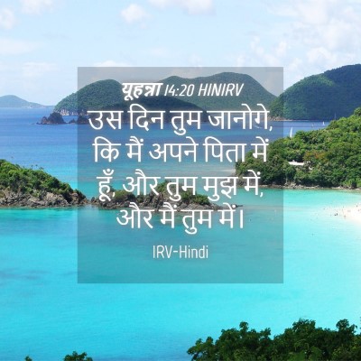 Picture 04 - यूहन्ना 14:20 HINIRV - उस दिन तुम जानोगे, - Bible Verse Picture