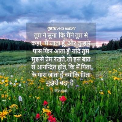 Picture 04 - यूहन्ना 14:28 HINIRV - तुम ने सुना, कि - Bible Verse Picture