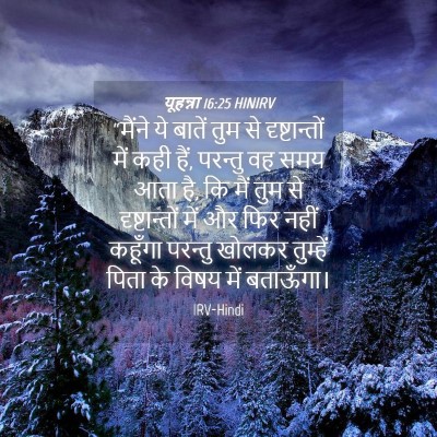 Picture 04 - यूहन्ना 16:25 HINIRV - “मैंने ये बातें - Bible Verse Picture