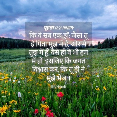Picture 04 - यूहन्ना 17:21 HINIRV - कि वे सब एक हों; - Bible Verse Picture