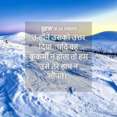 Picture 04 - यूहन्ना 18:30 HINIRV - उन्होंने उसको - Bible Verse Picture