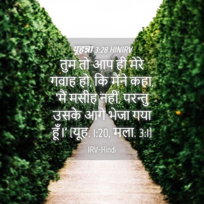 Picture 04 - यूहन्ना 3:28 HINIRV - तुम तो आप ही मेरे - Bible Verse Picture