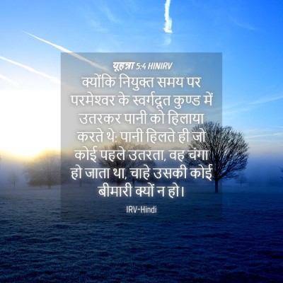 Picture 04 - यूहन्ना 5:4 HINIRV - क्योंकि नियुक्त - Bible Verse Picture