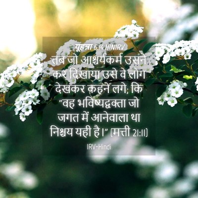 Picture 04 - यूहन्ना 6:14 HINIRV - तब जो आश्चर्यकर्म - Bible Verse Picture