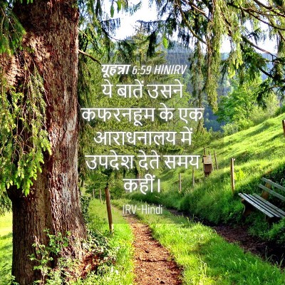 Picture 04 - यूहन्ना 6:59 HINIRV - ये बातें उसने - Bible Verse Picture