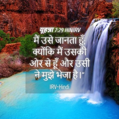 Picture 04 - यूहन्ना 7:29 HINIRV - मैं उसे जानता हूँ; - Bible Verse Picture