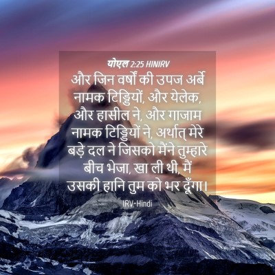 Picture 04 - योएल 2:25 HINIRV - और जिन वर्षों की - Bible Verse Picture