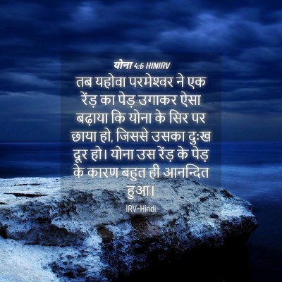 Picture 04 - योना 4:6 HINIRV - तब यहोवा - Bible Verse Picture
