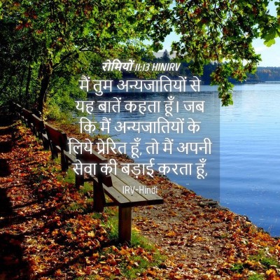 Picture 04 - रोमियों 11:13 HINIRV - मैं तुम - Bible Verse Picture