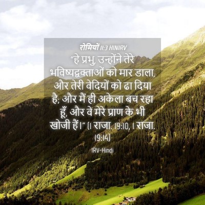 Picture 04 - रोमियों 11:3 HINIRV - “हे प्रभु, - Bible Verse Picture
