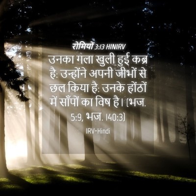 Picture 04 - रोमियों 3:13 HINIRV - उनका गला खुली हुई - Bible Verse Picture