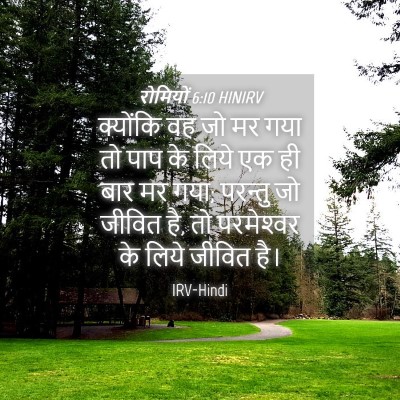 Picture 04 - रोमियों 6:10 HINIRV - क्योंकि वह जो मर - Bible Verse Picture