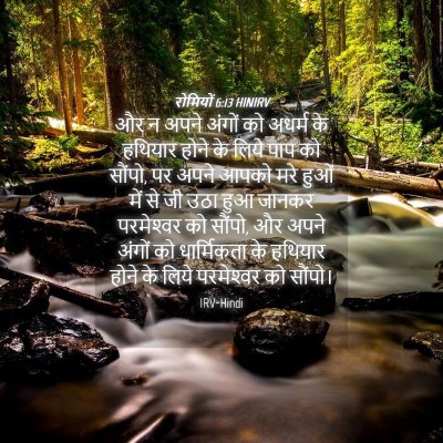 Picture 04 - रोमियों 6:13 HINIRV - और न अपने अंगों को - Bible Verse Picture