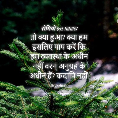 Picture 04 - रोमियों 6:15 HINIRV - तो क्या हुआ? क्या - Bible Verse Picture