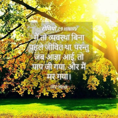 Picture 04 - रोमियों 7:9 HINIRV - मैं तो व्यवस्था - Bible Verse Picture